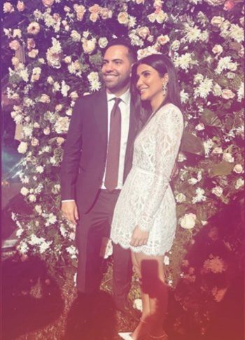 شاهد .. ريم سامي تتألق في حفل خطوبتها.. وإليكم تفاصيل وسعر إطلالتها