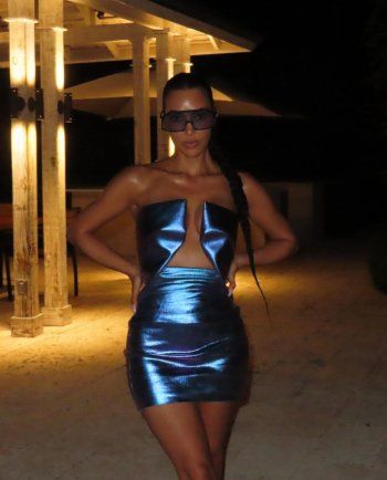 شاهد .. سعر خيالي لفستان كيم كارداشيان من تصميم ريك أوينز