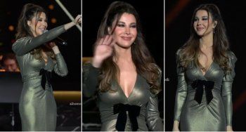 شاهد .. نانسي عجرم متألقة كعادتها بفستان رائع وسعره مرتفع.. إرتدته بريانكا شوبرا قبلها