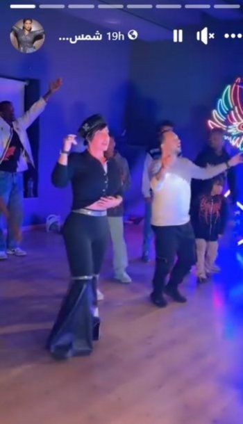 شاهد .. بالصورة-شمس الكويتية ترقص بمهارة ببروفة لكليب أغنيتها المنتظرة "قطة مغمضة"