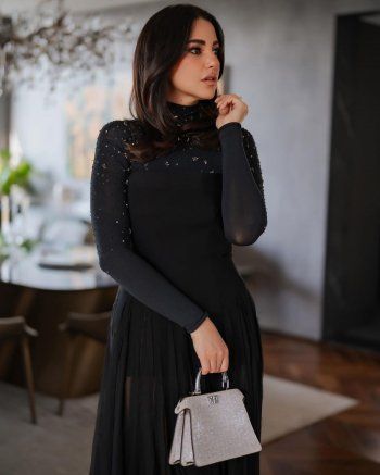 شاهد .. بالصور- سعر خيالي لحقيبة يد درة التونسية..و إطلالتها تضج بالأناقة