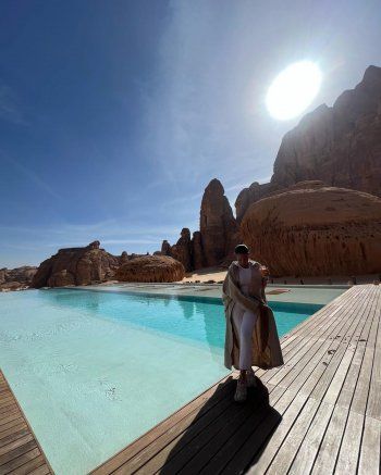 شاهد .. جورجينا رودريغيز تستمتع بوقتها خلال قضائها العطلة في العلا وتشجع على السياحة في السعودية - بالصور