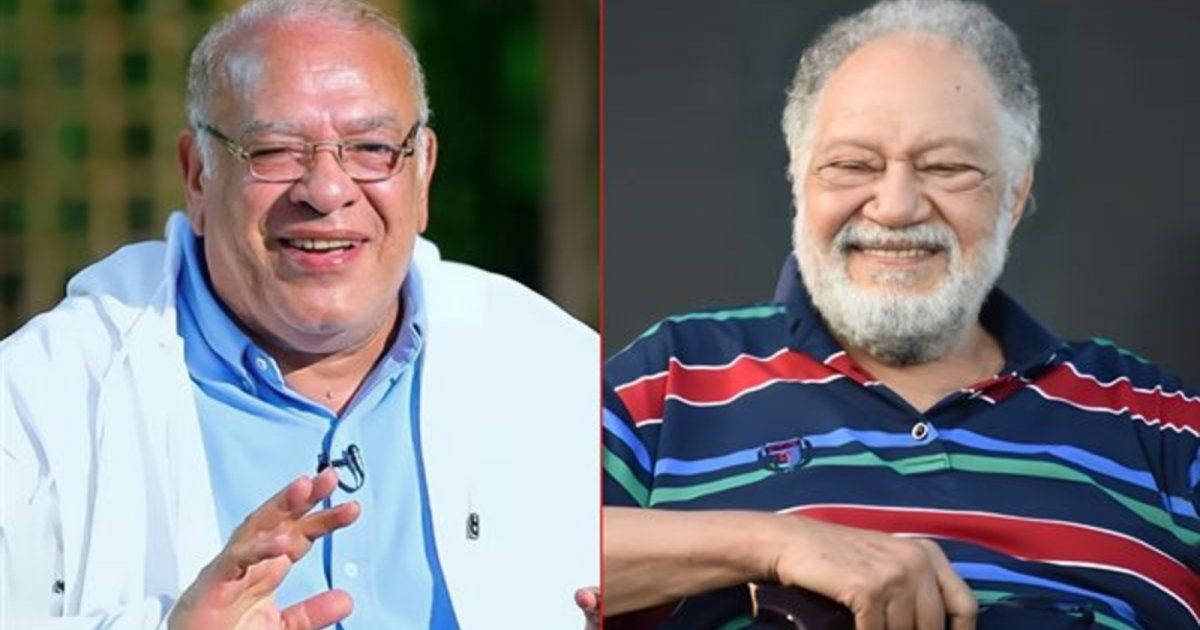 شاهد .. بالفيديو- فريق عمل "عتبات البهجة " يحتفل بعيد ميلاد يحيى الفخراني وصلاح عبدالله