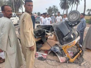 أخبار مصر | بالأسماء .. إصابة أكثر من 4 أشخاص في حادث انقلاب على طريق الجيزاوية بني سويف