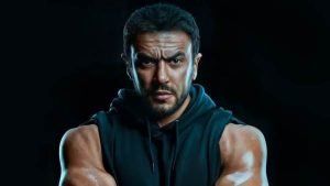 أحمد العوضي بتي شيرت أسود كت