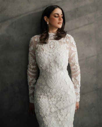 شاهد .. درة التونسية تتألق بالفستان الأبيض .. فكم بلغ ثمنه ؟