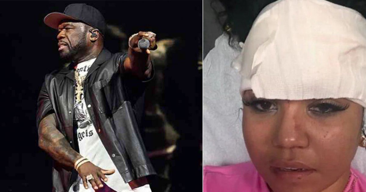 شاهد .. بعد أن قام فيفتي سنت برمي الميكروفون على رأس مذيعة الصيف الماضي .. الأخيرة تقاضيه قانونياً