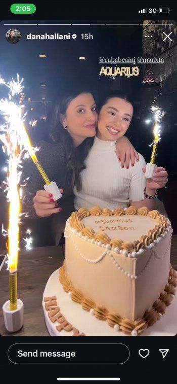 شاهد .. بصور نادرة من طفولتهما.. دانا الحلاني تحتفل بعيد ميلاد شقيقتها ماريتا