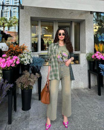 شاهد .. بالصور- بأناقة و جمال..روان بن حسين تبهر الجمهور بلوك كاجوال رائع