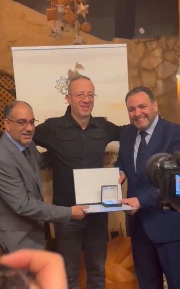 شاهد .. تكريم الإعلامي روبير ميلاد مخايل من الجامعة الدول العربية في الأردن