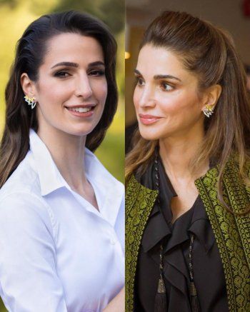 شاهد .. الأميرة رجوة تتزين بحلق الملكة رانيا.. شاهدوا