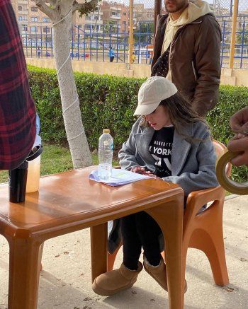 شاهد .. جميلة عوض في لقطات من كواليس " لانش بوكس "