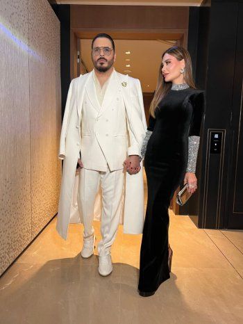 شاهد .. رامي عياش وداليدا عياش خطفا الأنظار بإطلالتين مميزتين في دبي