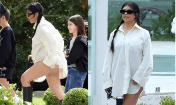 شاهد .. بالصور- كورتني كارداشيان تتعرض لموقف محرج