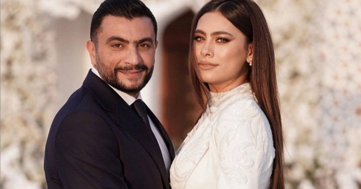 شاهد .. بصورة رومنسية..هاجر أحمد تستذكر يوم زفافها و تعايد زوجها في عيد الحب