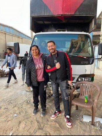 شاهد .. بالصور- شيرين عادل تكشف الكواليس الأولى لمسلسلها الجديد "محارب"