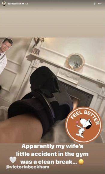 شاهد .. فيكتوريا بيكهام تتعرض لكسر في قدمها