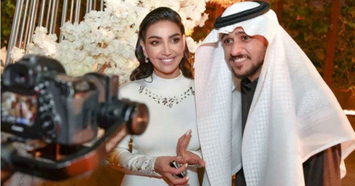 شاهد .. هبة الحسين بفستان الزفاف..عل عادت لـ عايض يوسف؟-بالصورة