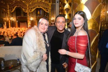 شاهد .. بالفيديو- ابنة محمد فؤاد تلفت الأنظار بحفل زفاف شقيقها