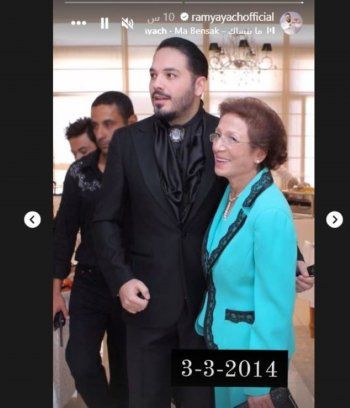 شاهد .. هكذا أحيا رامي عياش ذكرى وفاة والدته-بالصور