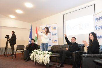 شاهد .. إيناس الجرمقاني وزياد برجي يطلقان مسابقة "IAAF AWARDS" في ثانوية بعقلين الرسمية