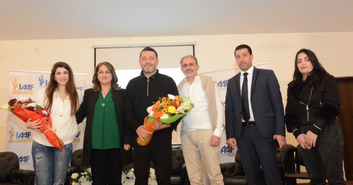 شاهد .. إيناس الجرمقاني وزياد برجي يطلقان مسابقة "IAAF AWARDS" في ثانوية بعقلين الرسمية