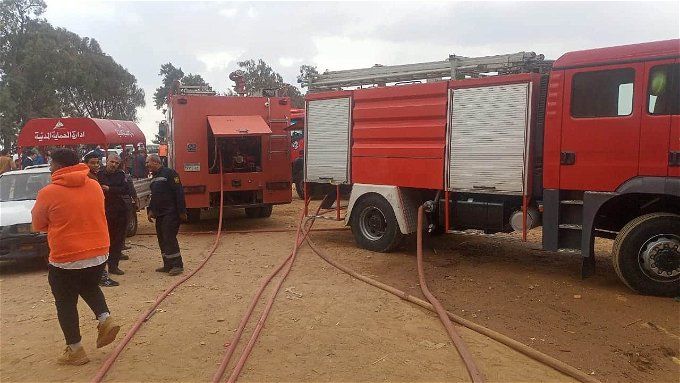 حريق لوكيشن مسلسل ياسر جلال.. التهم ديكورات العمل شاهدوا الفيديو