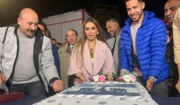 شاهد .. بالصور- روجينا تحتفل بانتهاء تصوير مسلسل "سر إلهي"