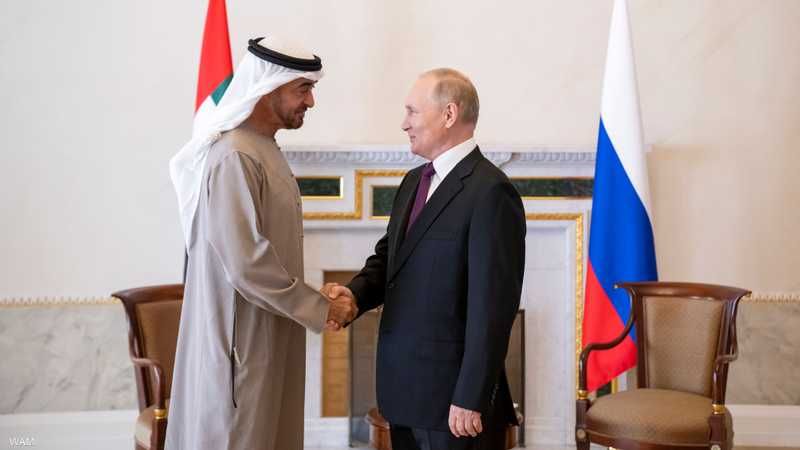 رئيس الدولة يهنئ فلاديمير بوتين بإعادة انتخابه رئيسا لجمهورية روسيا الاتحادية