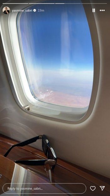 شاهد .. بالصور- ياسمين صبري تطل على المتابعين من الطائرة الخاصة وتخطف القلوب بالكاجوال