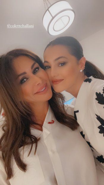 شاهد .. بصورة مميزة..دانا الحلاني تستمتع بأوقات جميلة مع والدتها كوليت الحلاني