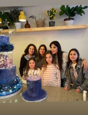 شاهد .. بالصور- نادين نسيب نجيم تحتفل بعيد ميلاد ابنتها