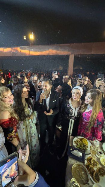 شاهد .. راغب علامة بحفل سحور مميز بحضور نادية الجندي وإلهام شاهين وشذى حسون وغيرهن