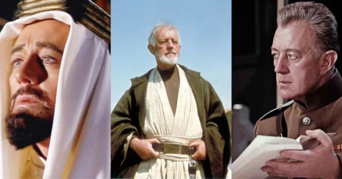 شاهد .. غينيس إنتقل من مسرح شكسبير إلى أفلام هوليوود .. ولعب دور الأمير فيصل إلى جانب عمر الشريف في لورنس العرب