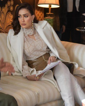 شاهد .. بالصور- غادة عبد الرازق تخطف الأنظار بأناقتها بإطلالة شيك