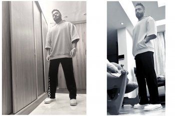 شاهد .. تامر حسني يحول شقيقه حسام لمصور.. وهذه النتيجة