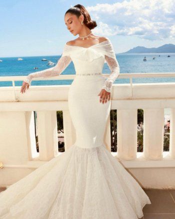 شاهد .. بلقيس بإطلالة كالأميرات في مهرجان كان السينمائي