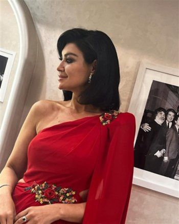 شاهد .. بالصور- أروى جودة تتألق بفستان أحمر أنيق.. وهذا سعره