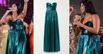 شاهد .. روبي تختار فستاناً رائعاً خلال احيائها حفل خطوبة وهذا سعره