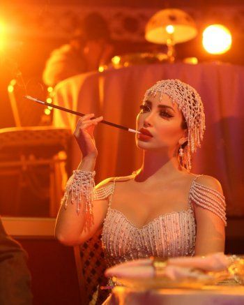 شاهد .. بالصور- نسرين طافش تلفت الأنظار بإطلالة جريئة