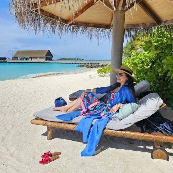 شاهد .. بالصور- لجين عمران تستمتع بعطلتها الصيفية على في جزر الملديف..إليكم إطلالتها الرائعة