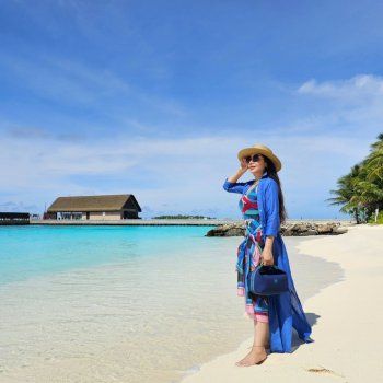 شاهد .. بالصور- لجين عمران تستمتع بعطلتها الصيفية على في جزر الملديف..إليكم إطلالتها الرائعة