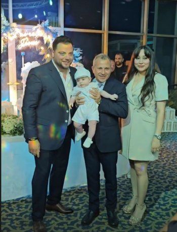 شاهد .. خاص- عامر زيان يحتفل بعمادة ابنه شربل: "انت النور البعيوني ياخد من عمري ويعطيك"