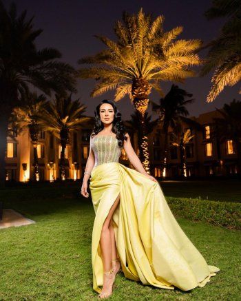 شاهد .. إطلالات عديدة إختارتها ماغي بو غصن من توقيع هذا المصمم المبدع.. شـ ـاهدوا