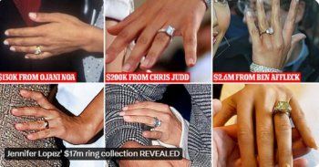 شاهد .. 17 مليون دولار قيمة الخواتم التي تمتلكها جينيفر لوبيز .. فهل ستقوم بإرجاع الماسة "المحظوظة" بعد الطلاق؟