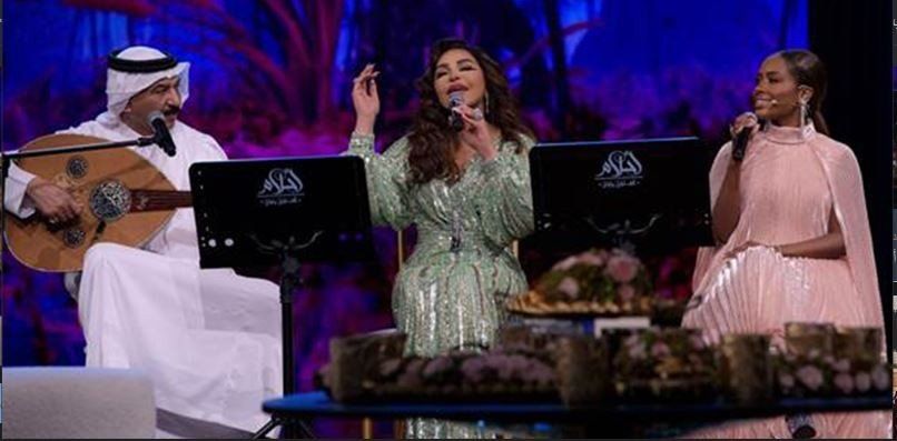 أحلام تكشف تفاصيل لقاء مع عبادي الجوهر