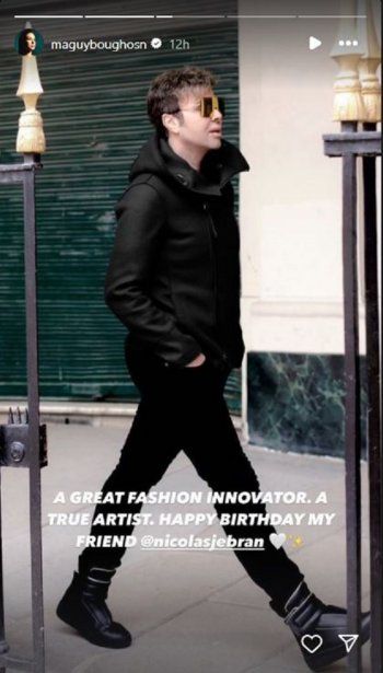 شاهد .. ماغي بو غصن تعايد نيكولا جبران بعيد ميلاده.. إليكم أجمل فستان إختارته من تصاميمه