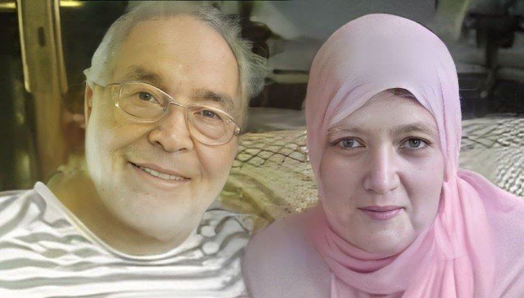 شمس البارودي تودع زوجها حسن يوسف في صلاة الجنازة بمسجد الشرطة