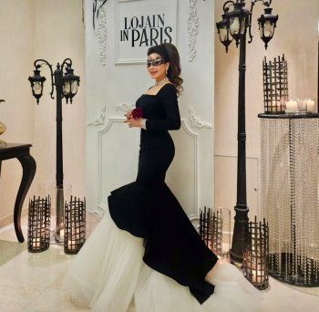 شاهد .. فستان لجين عمران كانت قد ارتدته نجوى كرم .. والتصميم شهير في عالم الموضة