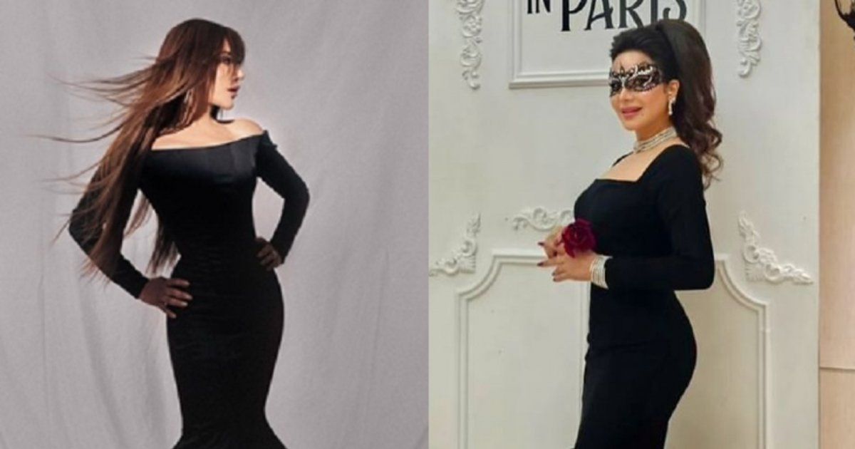 شاهد .. فستان لجين عمران كانت قد ارتدته نجوى كرم .. والتصميم شهير في عالم الموضة